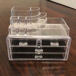 Clear organizer for make up, jewelry, etc.
